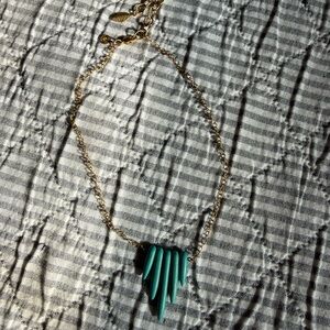 Gold and Turquoise Necklace